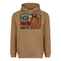 Toasted Coconut merry christmas highland cow Heavyweight Hoodie - RanaPortraitStore