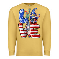 Love 4th Of July With Gnomes 4th Of July Premium Sweatshirt | Teevron