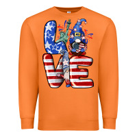 Carrot Love 4th of July with gnomes 4th of july Premium Sweatshirt - CowGirlArtShop
