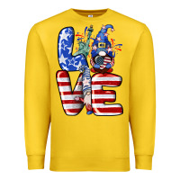 Lemon Love 4th of July with gnomes 4th of july Premium Sweatshirt - CowGirlArtShop