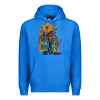 True Royal western boots with sunflowers Premium Hoodie - Artiststas