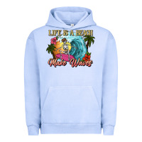Pigment Grape Ice Life is a beach make waves skeleton Urban Hoodie - NancyCooperArtShop