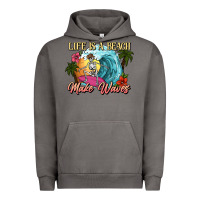 Pigment Tornado Life is a beach make waves skeleton Urban Hoodie - NancyCooperArtShop