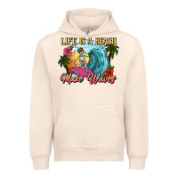 Sandshell Life is a beach make waves skeleton Urban Hoodie - NancyCooperArtShop