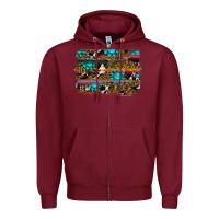 Burgundy western background Zipper Hoodie - RanaPortraitStore