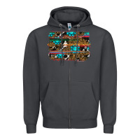 Smoke western background Zipper Hoodie - RanaPortraitStore