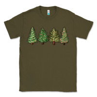 Army Green christmas trees Classic Tee - MaliasSmallBusiness