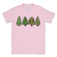 Bubblegum Pink christmas trees Classic Tee - MaliasSmallBusiness