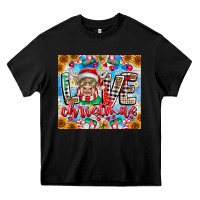 Black Love Christmas highland cow Heavy Core Tee - CowhideDigitalArt