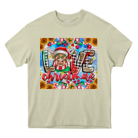 Mossy Love Christmas highland cow Heavy Core Tee - CowhideDigitalArt