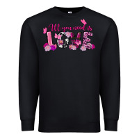 All You Need Is Love Valentine's Day Premium Sweatshirt | Teevron
