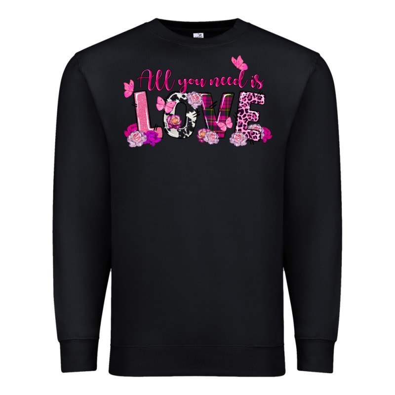 All You Need Is Love Valentine's Day Premium Sweatshirt by FaDigitalArtStudio | Teevron