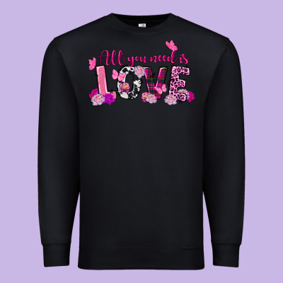 All You Need Is Love Valentine's Day Premium Sweatshirt Designed By Fadigitalartstudio
