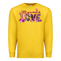 Lemon all you need is love valentine's day Premium Sweatshirt - FaDigitalArtStudio