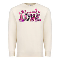Sandshell all you need is love valentine's day Premium Sweatshirt - FaDigitalArtStudio