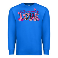True Royal all you need is love valentine's day Premium Sweatshirt - FaDigitalArtStudio