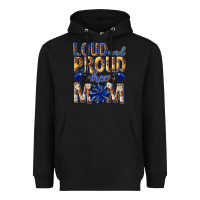 Black loud and proud cheer mom Heavyweight Hoodie - texasbilliewilder