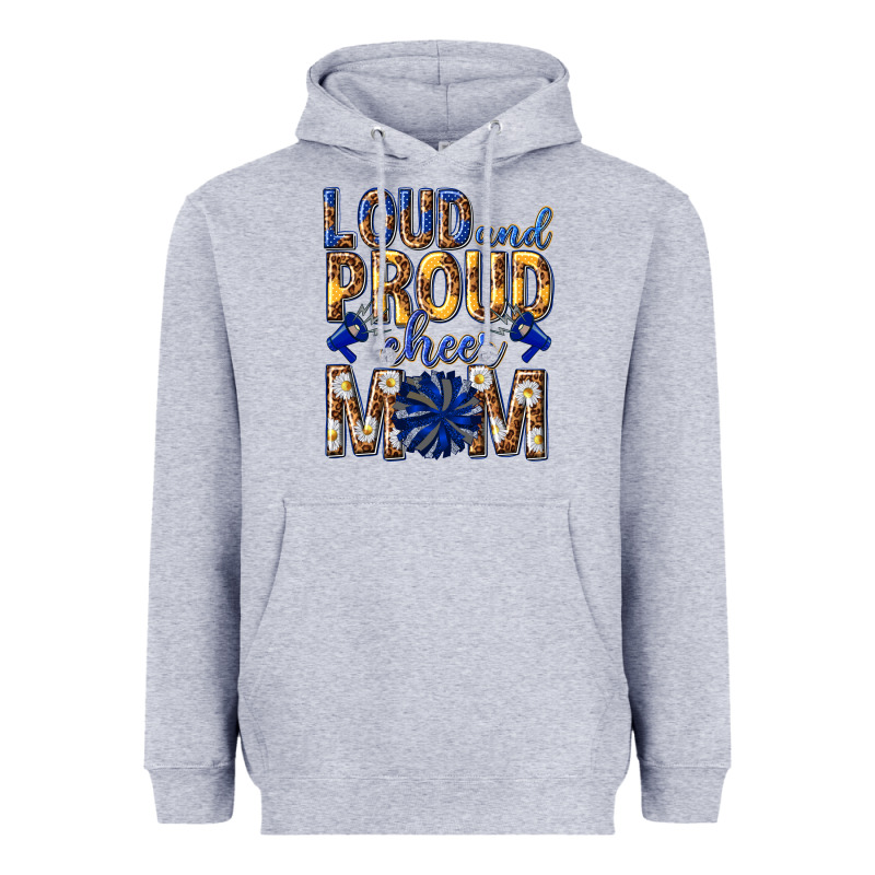 Loud And Proud Cheer Mom Heavyweight Hoodie by texasbilliewilder | Teevron