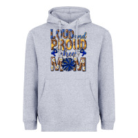 Heather Grey loud and proud cheer mom Heavyweight Hoodie - texasbilliewilder