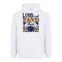 White loud and proud cheer mom Heavyweight Hoodie - texasbilliewilder