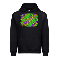 Black mardi gras fleur de lis background Urban Hoodie - Jasminsmagicworld