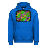 Cobalt mardi gras fleur de lis background Urban Hoodie - Jasminsmagicworld