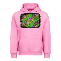 Fuchsia Pink mardi gras fleur de lis background Urban Hoodie - Jasminsmagicworld