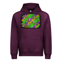 Mauve Wine mardi gras fleur de lis background Urban Hoodie - Jasminsmagicworld