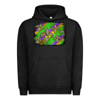 Pigment Black mardi gras fleur de lis background Urban Hoodie - Jasminsmagicworld