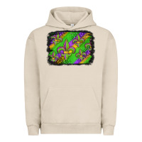 Pigment French Oak mardi gras fleur de lis background Urban Hoodie - Jasminsmagicworld