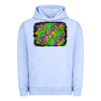 Pigment Grape Ice mardi gras fleur de lis background Urban Hoodie - Jasminsmagicworld