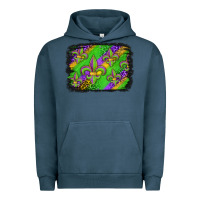 Pigment Midnight Navy mardi gras fleur de lis background Urban Hoodie - Jasminsmagicworld