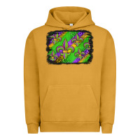 Pigment Peanut Butter mardi gras fleur de lis background Urban Hoodie - Jasminsmagicworld