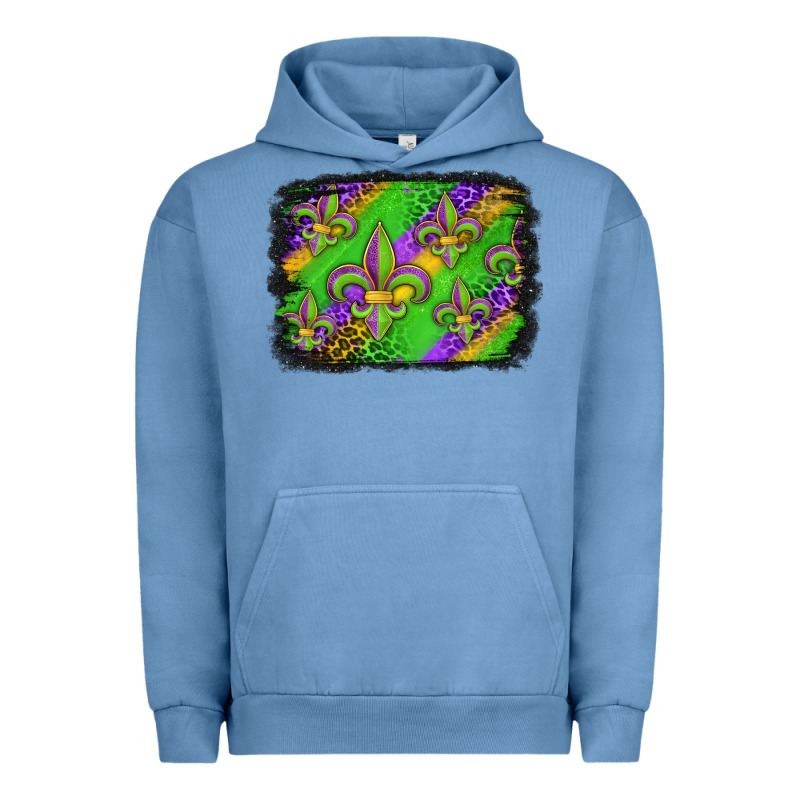 Mardi Gras Fleur De Lis Background Urban Hoodie by Jasminsmagicworld | Teevron