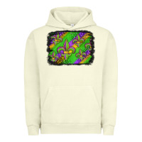 Pigment Pistachio mardi gras fleur de lis background Urban Hoodie - Jasminsmagicworld