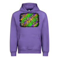 Tulip mardi gras fleur de lis background Urban Hoodie - Jasminsmagicworld