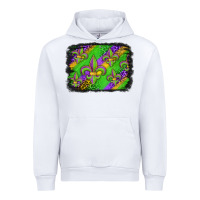 White mardi gras fleur de lis background Urban Hoodie - Jasminsmagicworld