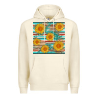 Sandshell sunflower wood serape  leather seamless Premium Hoodie - AdoDesignShop