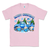 Bubblegum Pink merry christmas snowman gnomes truck Classic Tee - MaliasSmallBusiness