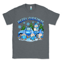 Charcoal Heather merry christmas snowman gnomes truck Classic Tee - MaliasSmallBusiness