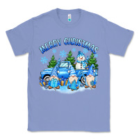 Colony Blue merry christmas snowman gnomes truck Classic Tee - MaliasSmallBusiness