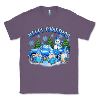 Lavender merry christmas snowman gnomes truck Classic Tee - MaliasSmallBusiness