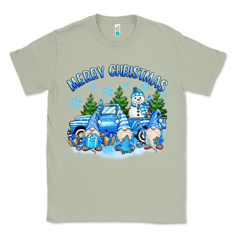Merry Christmas Snowman Gnomes Truck Classic Tee by MaliasSmallBusiness | Teevron