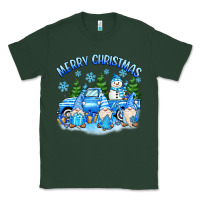 Sports Green merry christmas snowman gnomes truck Classic Tee - MaliasSmallBusiness