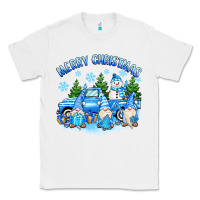White merry christmas snowman gnomes truck Classic Tee - MaliasSmallBusiness