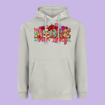 Madre Our Lady Heavyweight Hoodie Designed By Texasbilliewilder