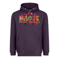 Plum madre our lady Heavyweight Hoodie - texasbilliewilder