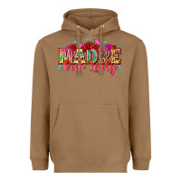 Toasted Coconut madre our lady Heavyweight Hoodie - texasbilliewilder