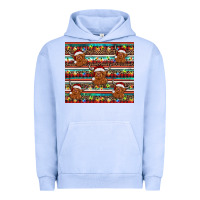 Pigment Grape Ice christmas turquoise serape highland cow Urban Hoodie - BarkalooDesign