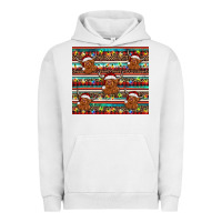 Pigment Lunar Rock christmas turquoise serape highland cow Urban Hoodie - BarkalooDesign